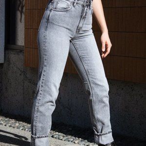 Nudie Jeans Breezy Britt Taper High-Rise Denim 32